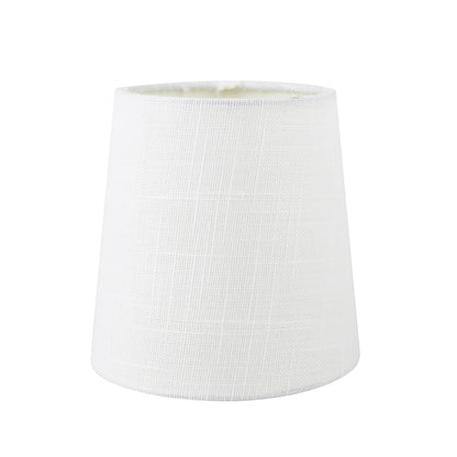 MERIVILLE Linen Clip On Chandelier Lamp Shades, 4-inch by 5-inch by 5-inch