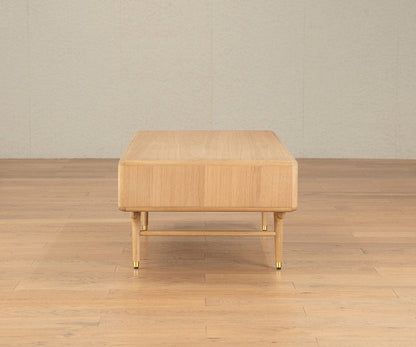 Table basse de rangement Hendrick II - Chêne blanc