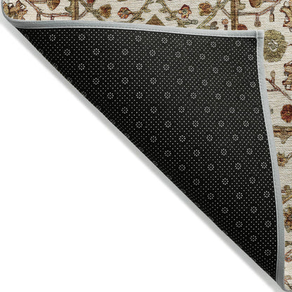 Machine Washable Indoor/ Outdoor Traditional Persian Chantille Rug