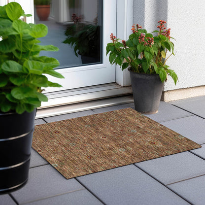 Machine Washable Indoor/ Outdoor Traditional Persian Chantille Rug