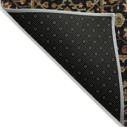 Machine Washable Indoor/ Outdoor Traditional Persian Chantille Rug