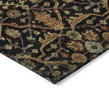 Machine Washable Indoor/ Outdoor Traditional Persian Chantille Rug