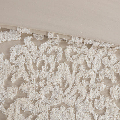 Madison Park Aeriela Tufted Cotton Chenille Damask Comforter Set