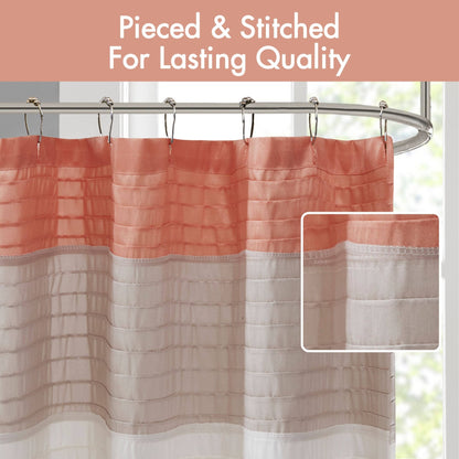 Madison Park Amherst Faux Silk Shower Curtain