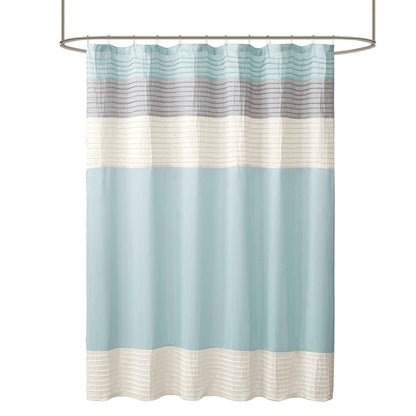 Madison Park Amherst Faux Silk Shower Curtain