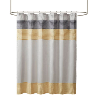 Madison Park Amherst Faux Silk Shower Curtain