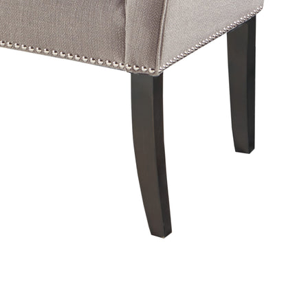 Banc rembourré Madison Park Welburn 49,5 avec dossier et pieds en bois