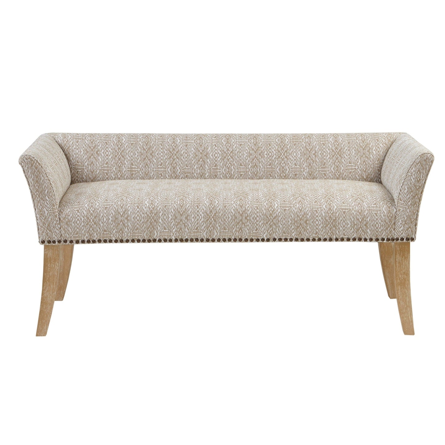 Banc rembourré Madison Park Welburn 49,5 avec dossier et pieds en bois