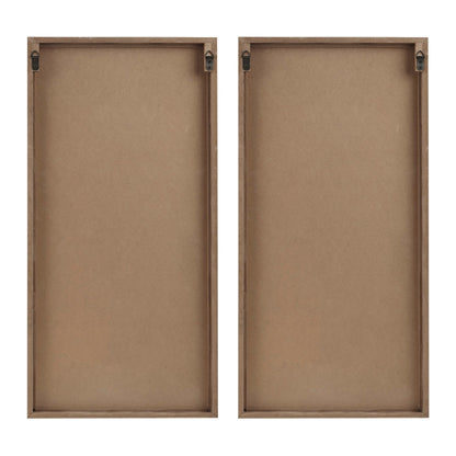 Madison Park Birch Palms Birch Botanical Two-tone Wood Panel Wall Decor Set
