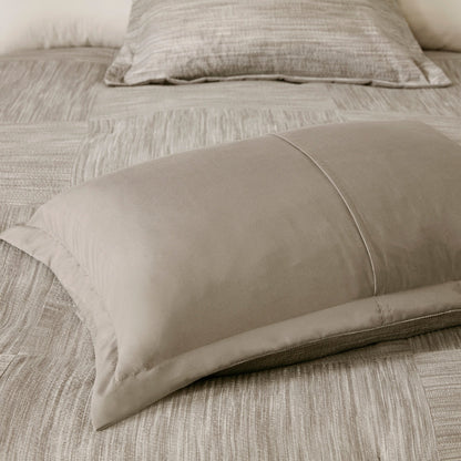 Madison Park Clayton 7 Piece Printed Seersucker Comforter Set