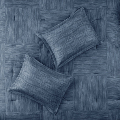 Madison Park Clayton 7 Piece Printed Seersucker Comforter Set
