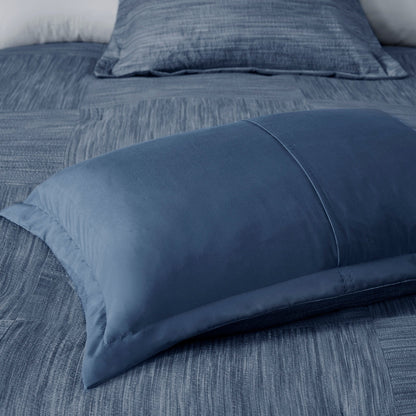 Madison Park Clayton 7 Piece Printed Seersucker Comforter Set