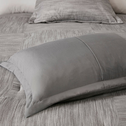 Madison Park Clayton 7 Piece Printed Seersucker Comforter Set