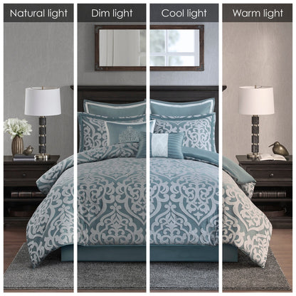 Madison Park Dillon 8 Piece Jacquard Comforter Set