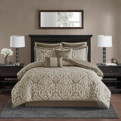 Madison Park Dillon 8 Piece Jacquard Comforter Set