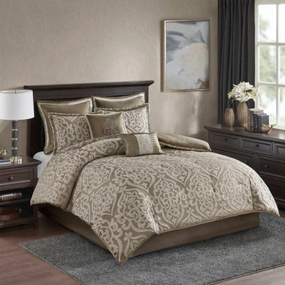 Madison Park Dillon 8 Piece Jacquard Comforter Set