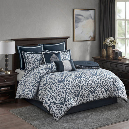 Madison Park Dillon 8 Piece Jacquard Comforter Set