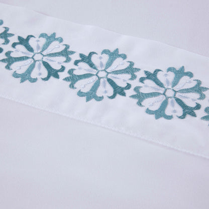 Madison Park Embroidered Microfiber 4 PC Sheet Set
