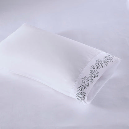 Madison Park Embroidered Microfiber 4 PC Sheet Set