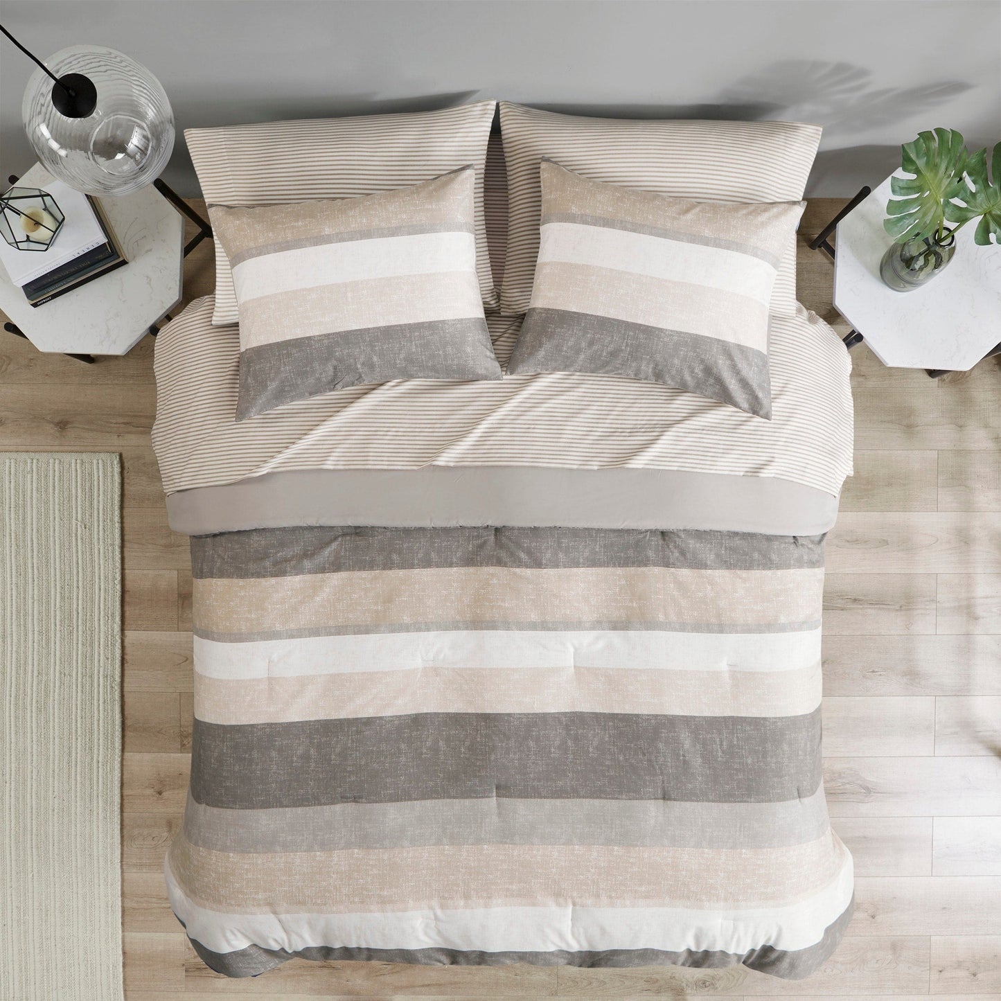 Madison Park Essentials Deacon Comforter Set with Bed Sheets