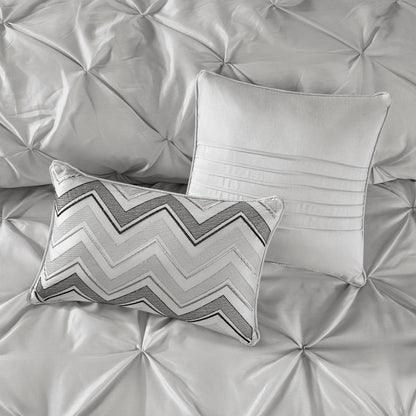 Madison Park Essentials Loretta 24-Piece Room in a Bag with Window Panels and Sheet Set