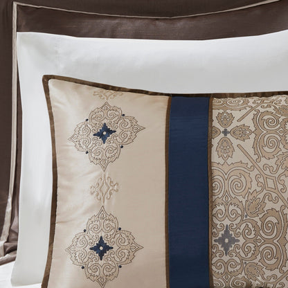 Madison Park Essentials Parker Jacquard Embroidered Pieced 24 Piece Room in a Bag