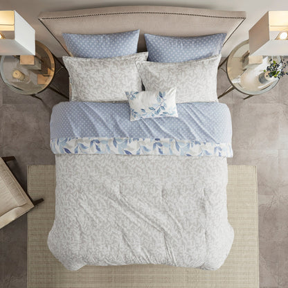 Madison Park Essentials Thelma Reversible Comforter Set with Bed Sheets