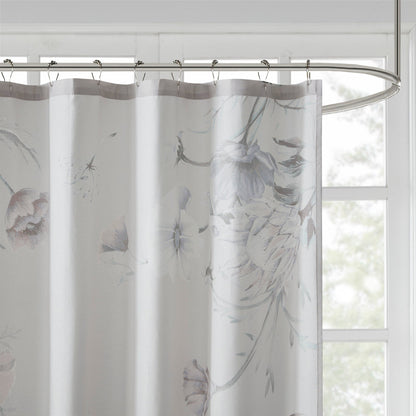 Madison Park Gisele Printed Cotton Shower Curtain
