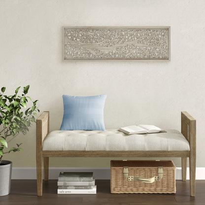 Madison Park Laurel Branches Laser Cut Tree Framed Panel Wall Decor
