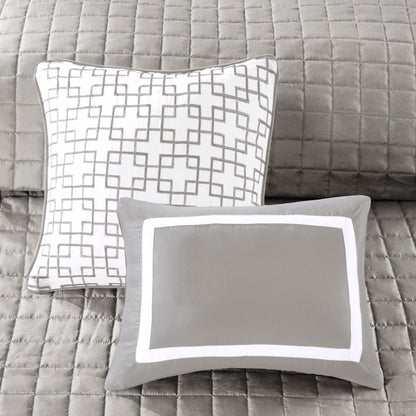 Madison Park Lexington 8 Piece Comforter and Quilt Set Collection