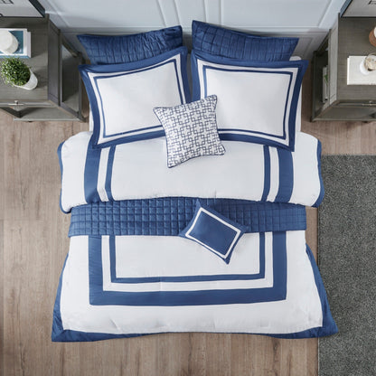 Madison Park Lexington 8 Piece Comforter and Quilt Set Collection