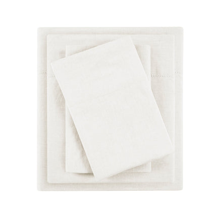 Madison Park Linen Blend 4PC Sheet Set