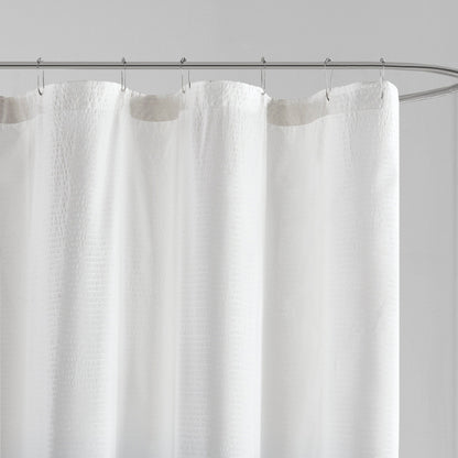 Madison Park Loire Ombre Printed Seersucker Shower Curtain