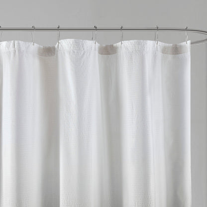 Madison Park Loire Ombre Printed Seersucker Shower Curtain