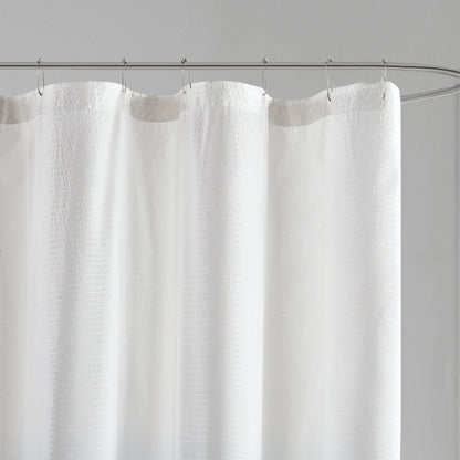 Madison Park Loire Ombre Printed Seersucker Shower Curtain