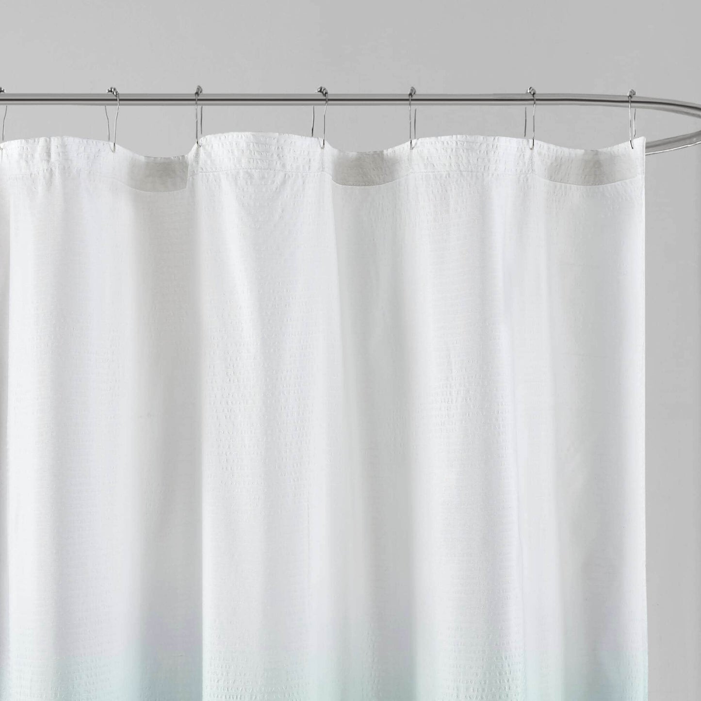 Madison Park Loire Ombre Printed Seersucker Shower Curtain