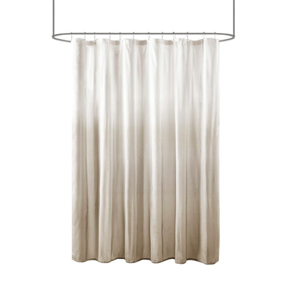 Madison Park Loire Ombre Printed Seersucker Shower Curtain