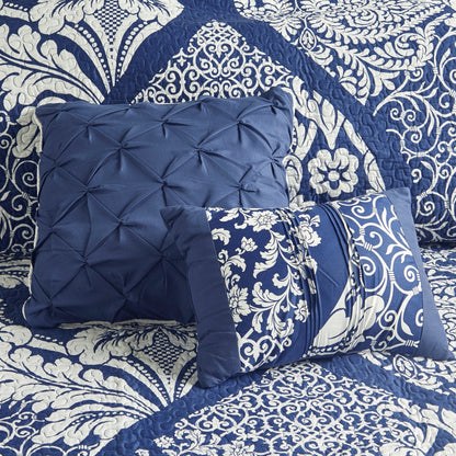 Madison Park Marcella 7 Piece Cotton Printed Comforter Set
