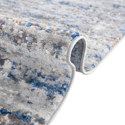 Madison Park Marie Blue/ Cream Abstract Area Rug