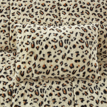 Madison Park Marselle Faux Fur Comforter Set