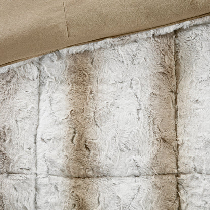 Madison Park Marselle Faux Fur Comforter Set