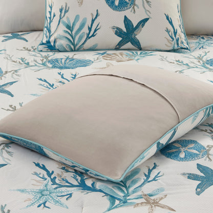 Madison Park Pacific Grove 7 Piece Cotton Sateen Comforter Set