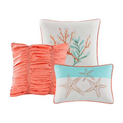 Madison Park Pacific Grove 7 Piece Cotton Sateen Comforter Set