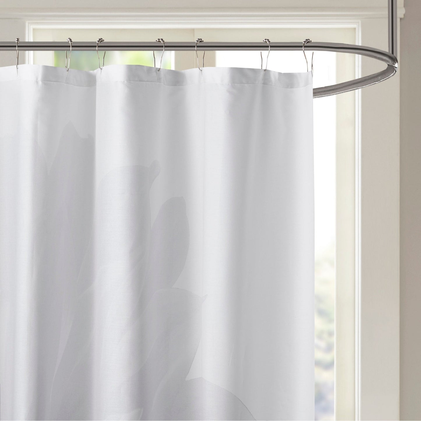 Madison Park Quinn Printed Floral Cotton Shower Curtain