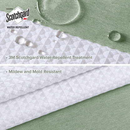 Madison Park Spa Waffle Shower Curtain with 3M Treatment