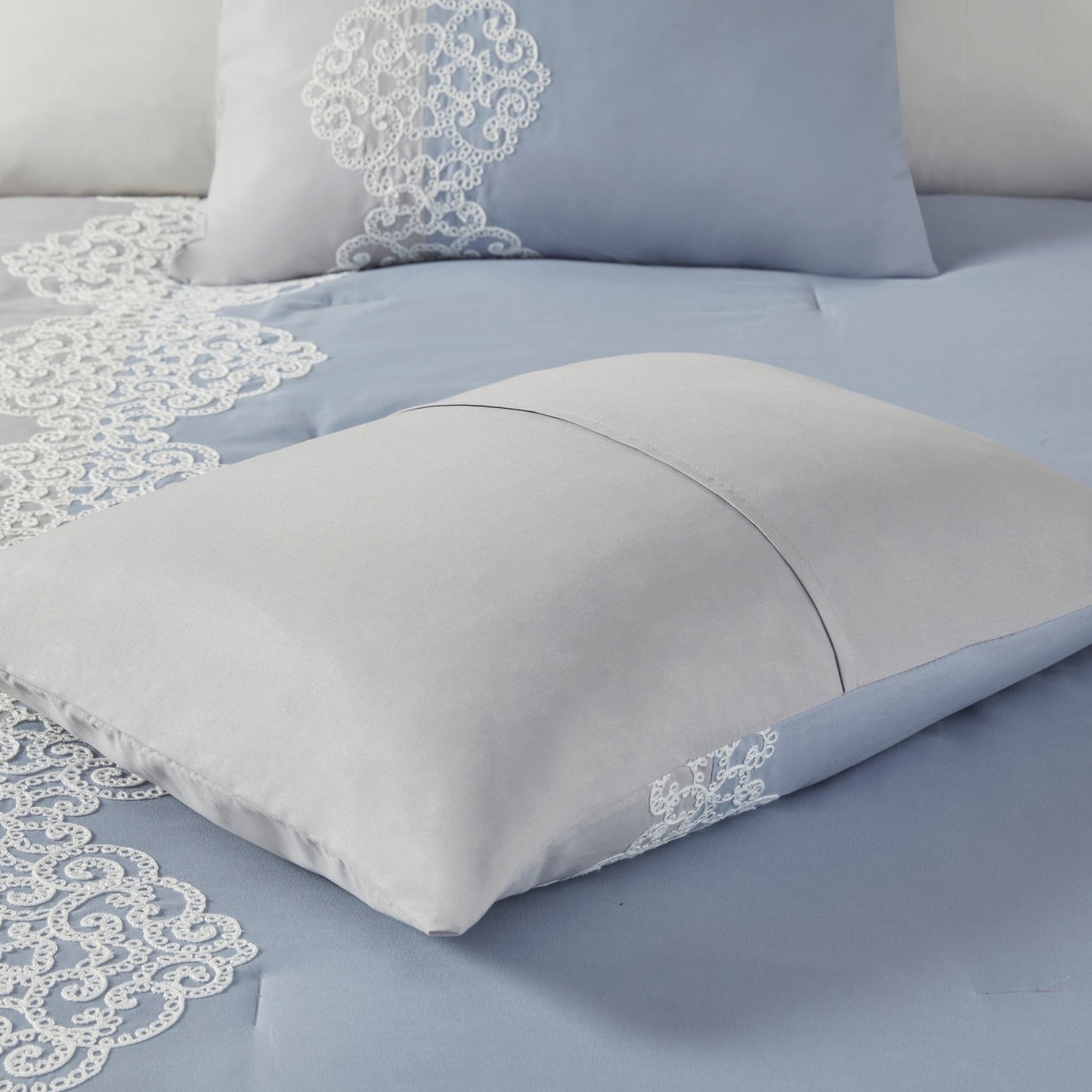 Madison Park Vera 8 Piece Embroidered Microfiber Comforter Set
