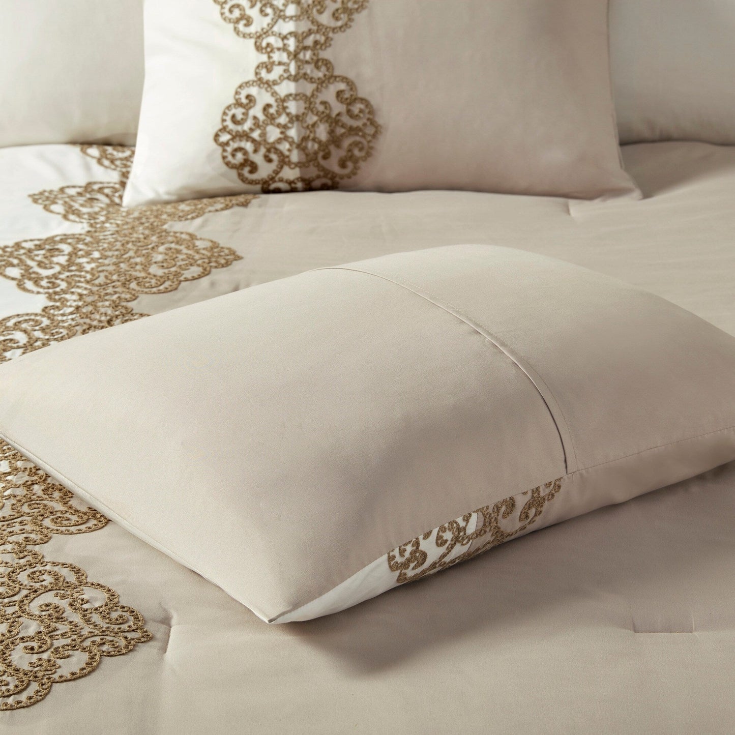 Madison Park Vera 8 Piece Embroidered Microfiber Comforter Set