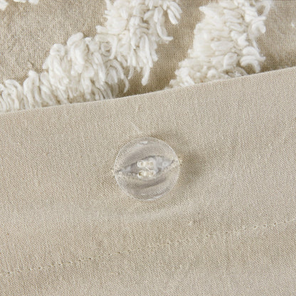Madison Park Virginia Tufted Cotton Chenille Medallion Duvet Cover Set