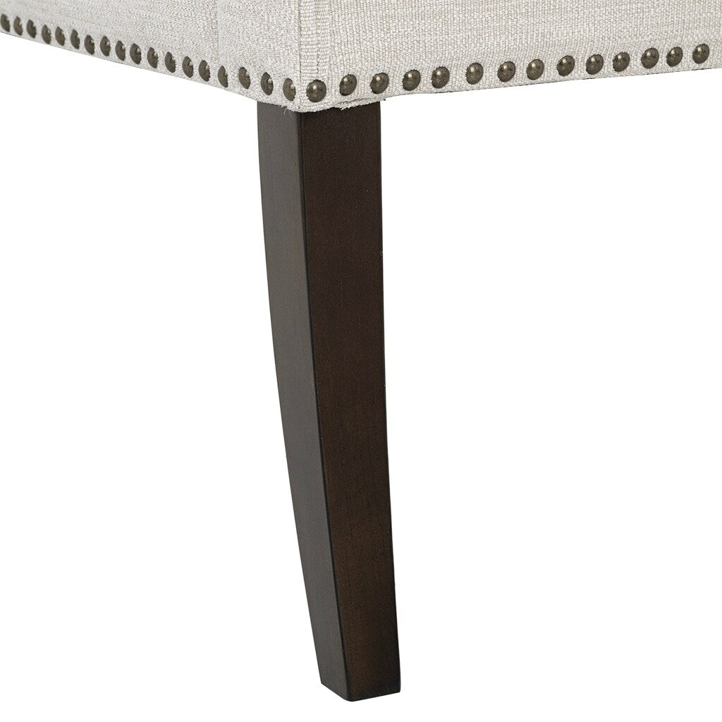 Banc rembourré Madison Park Welburn 49,5 avec dossier et pieds en bois