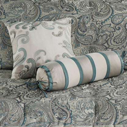 Madison Park Whitman 12 Piece Comforter Set with Cotton Bed Sheets
